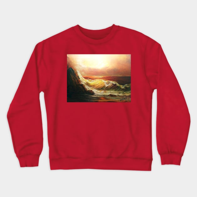 ATARDECER PLACER Crewneck Sweatshirt by JUANGOMY